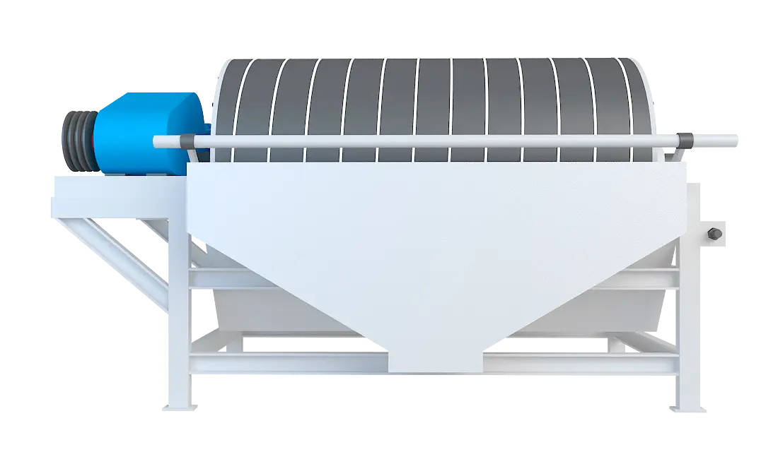 永磁筒式磁选机360度旋转图