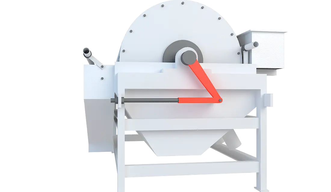 永磁筒式磁选机360度旋转图