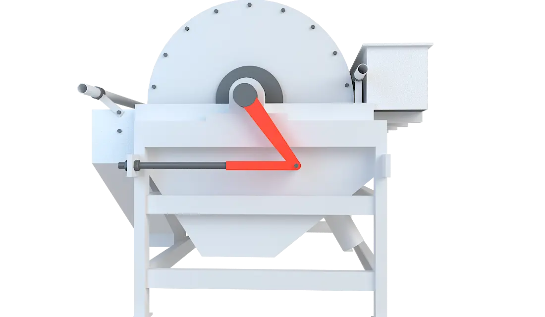 永磁筒式磁选机360度旋转图
