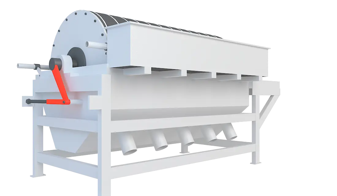 永磁筒式磁选机360度旋转图