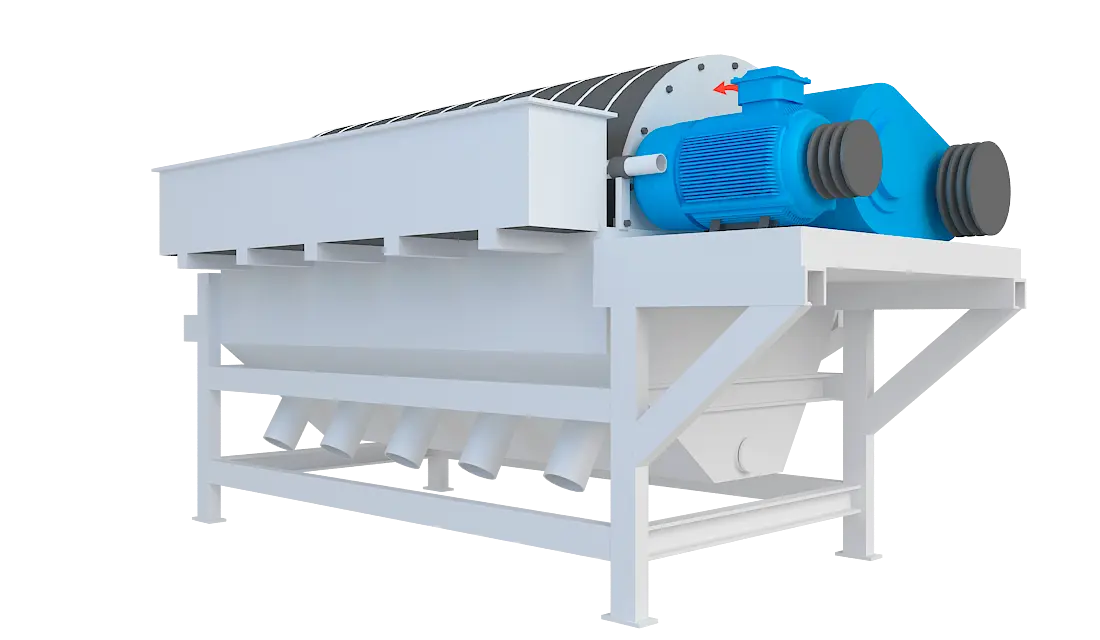 永磁筒式磁选机360度旋转图