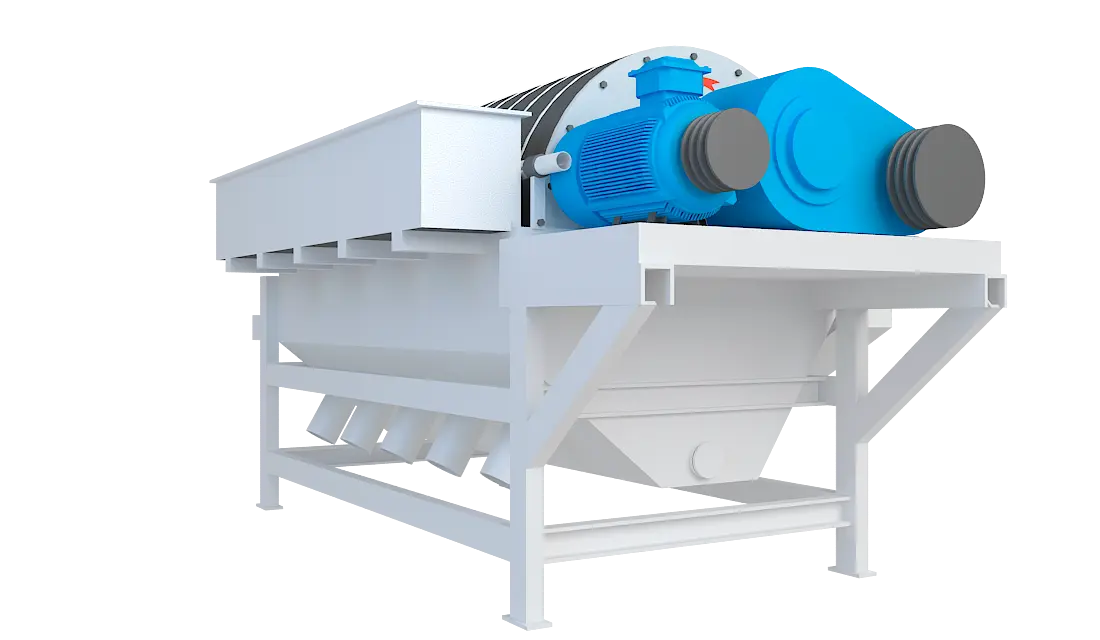 永磁筒式磁选机360度旋转图