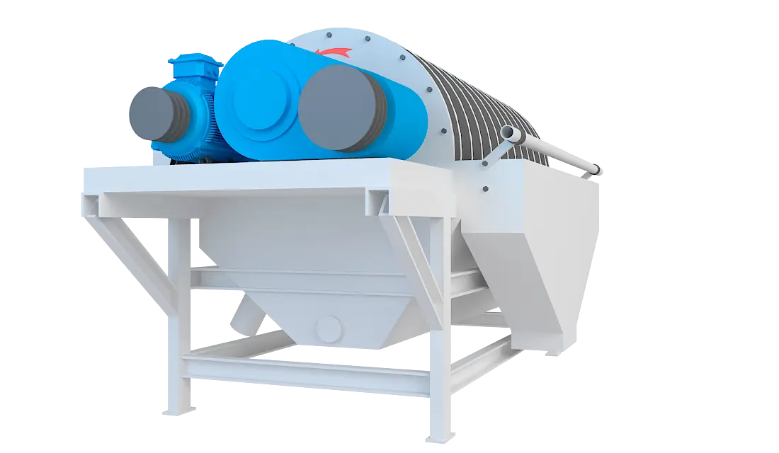 永磁筒式磁选机360度旋转图