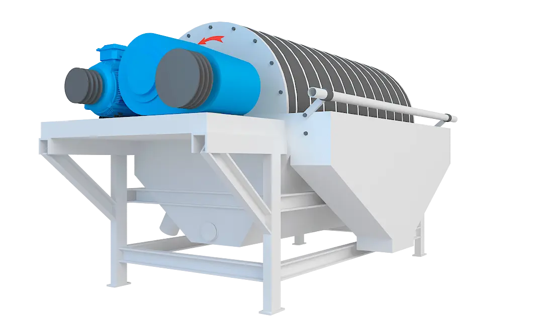 永磁筒式磁选机360度旋转图