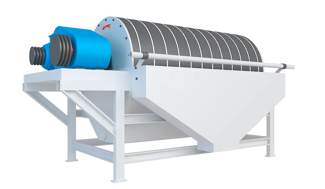 永磁筒式磁选机360度旋转图