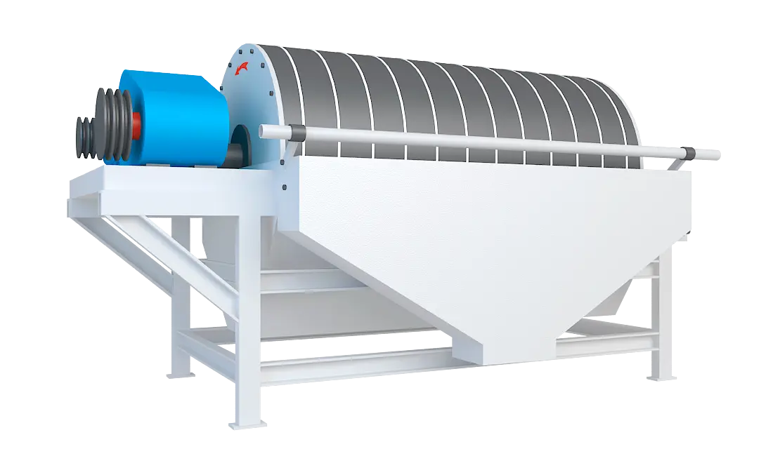 永磁筒式磁选机360度旋转图