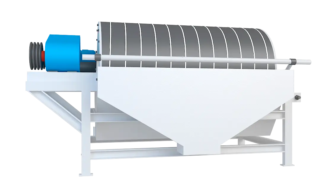 永磁筒式磁选机360度旋转图