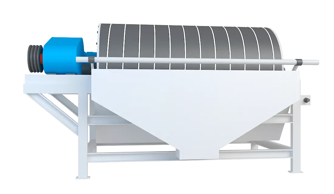 永磁筒式磁选机360度旋转图