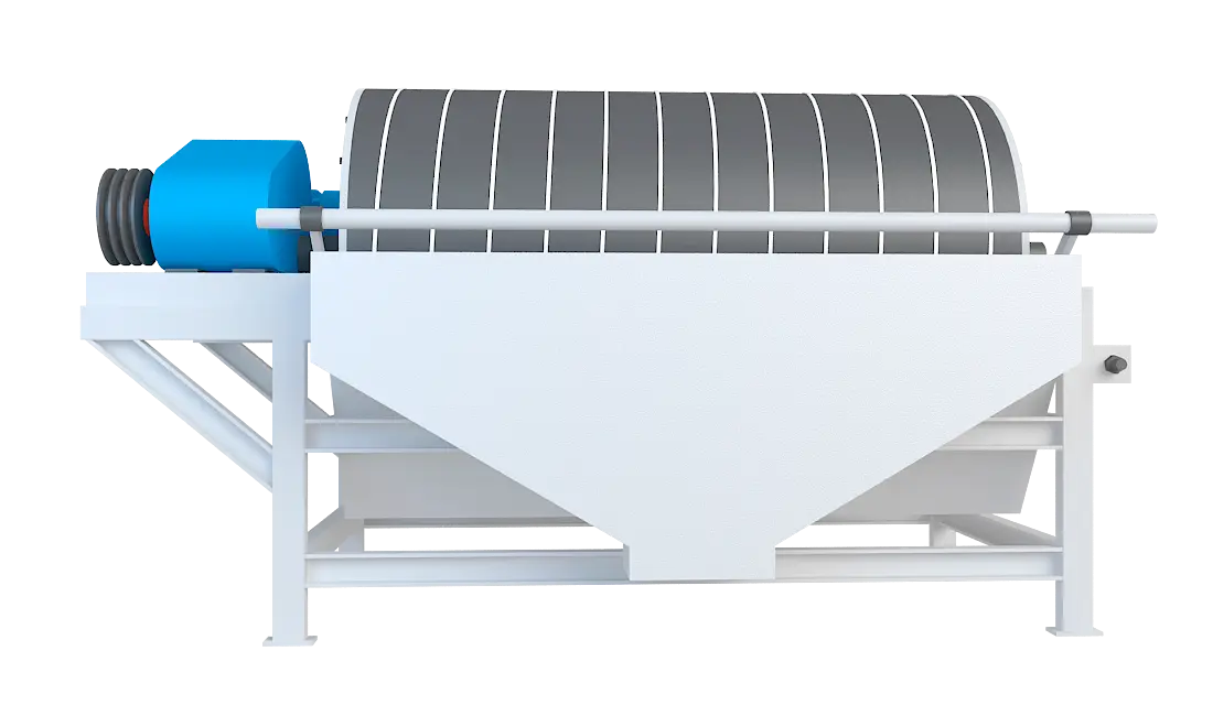 永磁筒式磁选机360度旋转图