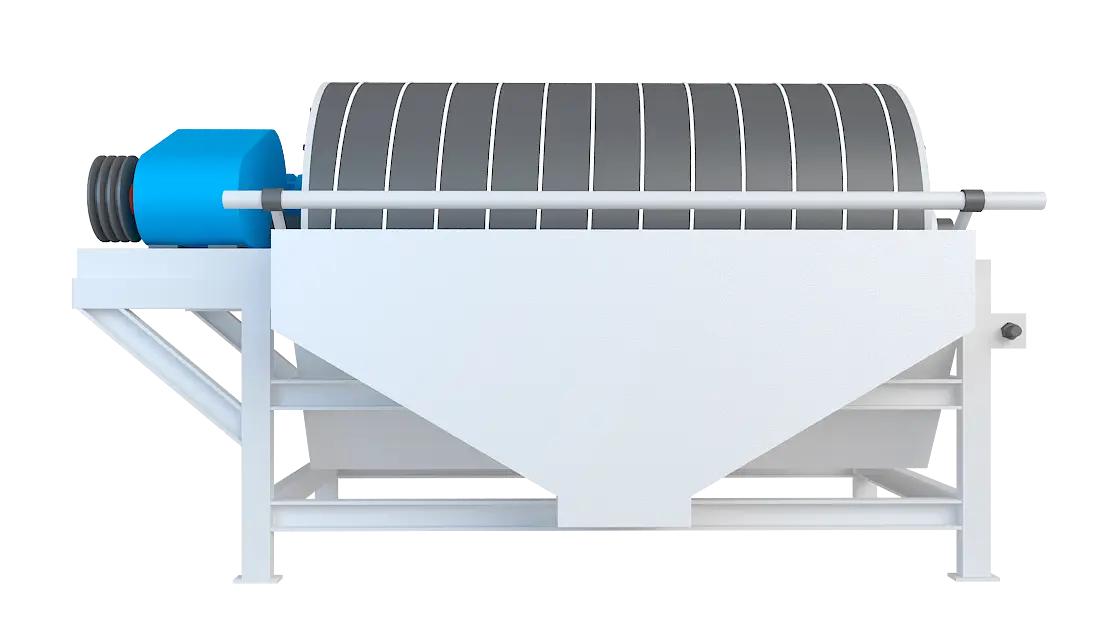 永磁筒式磁选机360度旋转图
