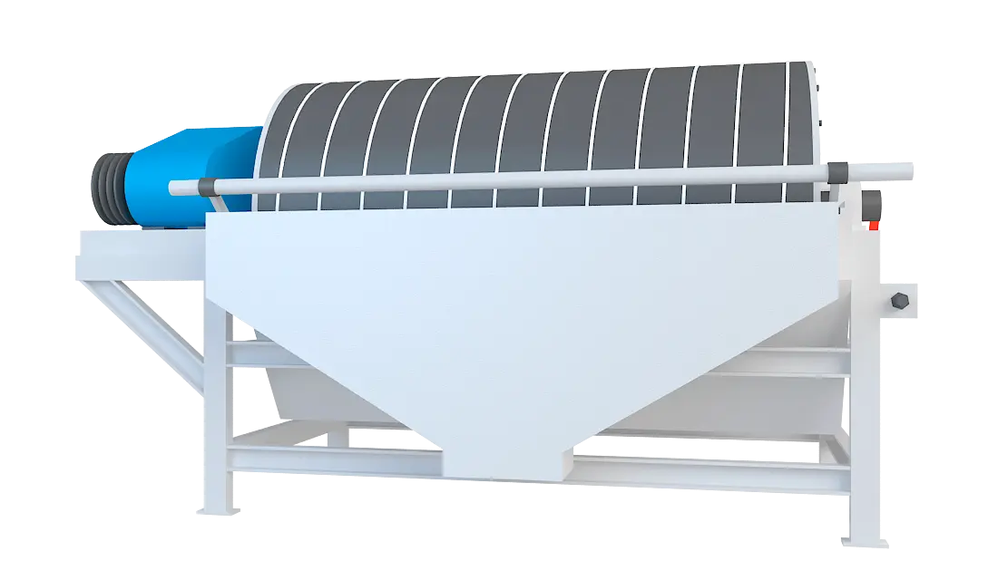 永磁筒式磁选机360度旋转图