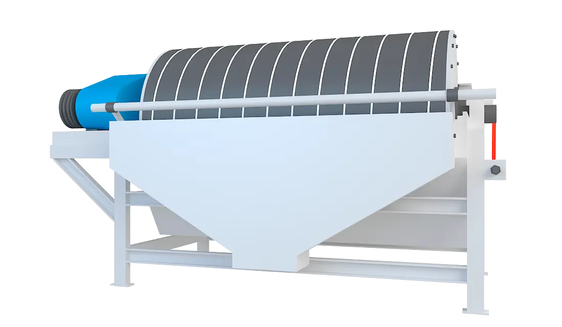 永磁筒式磁选机360度旋转图