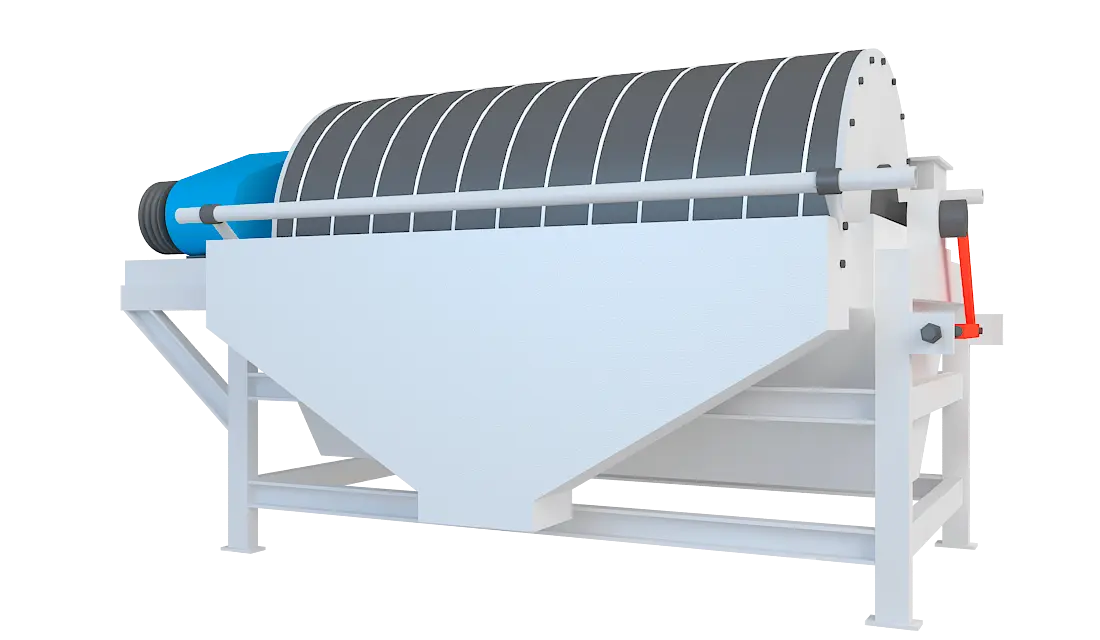 永磁筒式磁选机360度旋转图