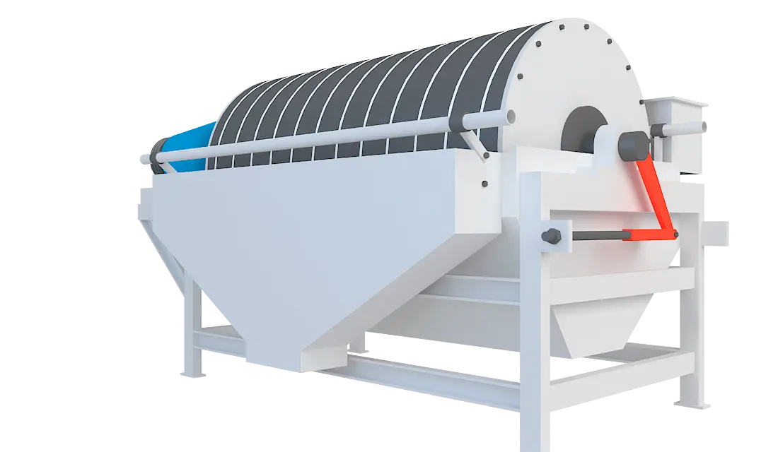 永磁筒式磁选机360度旋转图