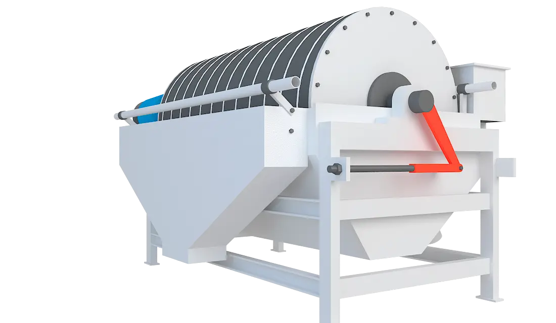 永磁筒式磁选机360度旋转图