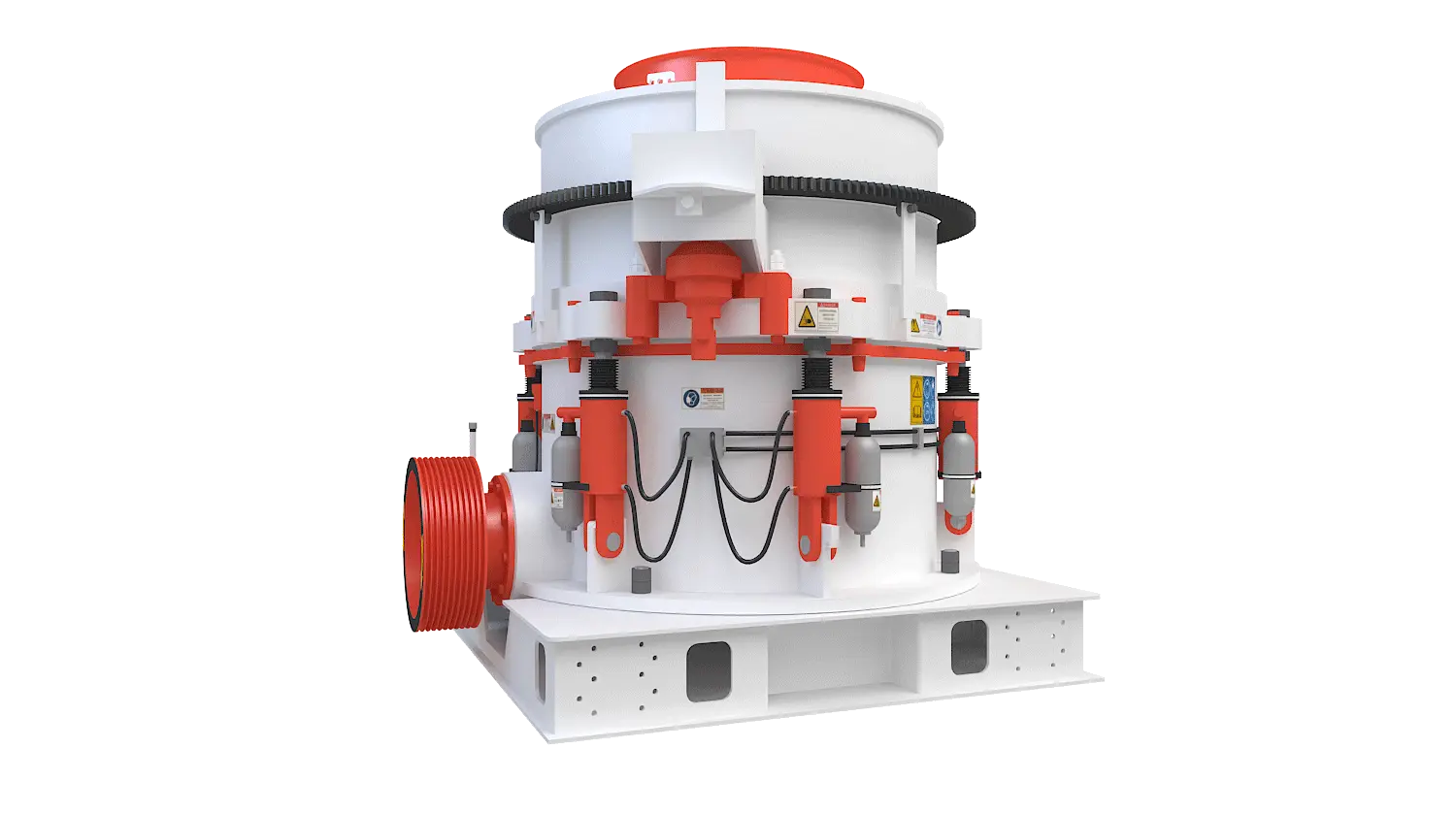 KHP系列多缸液压圆锥破碎机360度旋转图