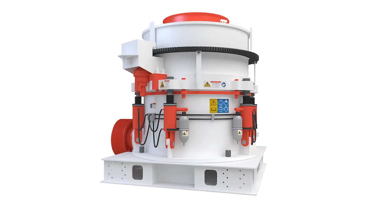 KHP系列多缸液压圆锥破碎机360度旋转图