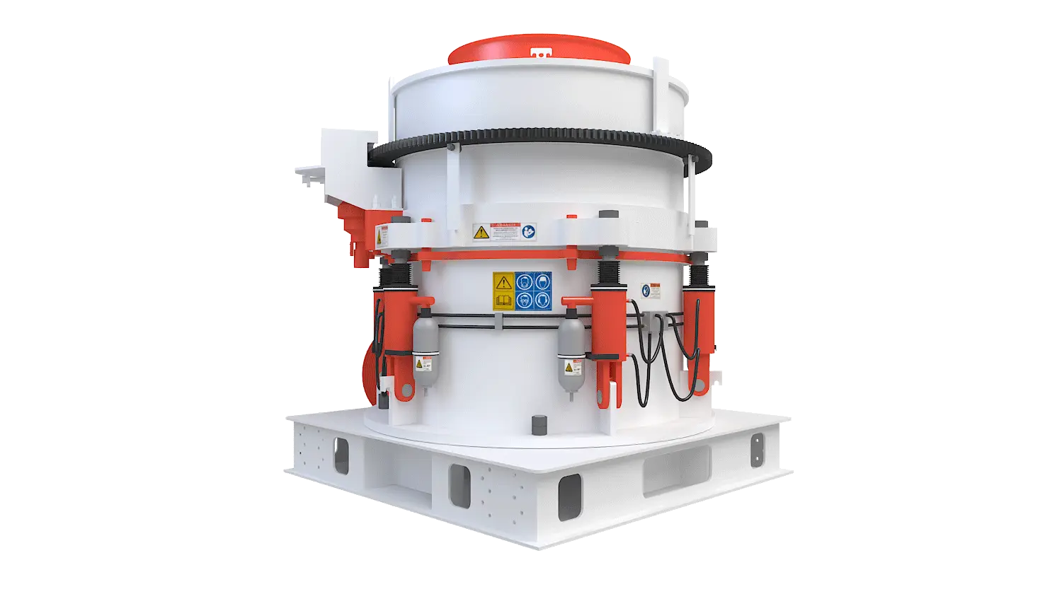 KHP系列多缸液压圆锥破碎机360度旋转图