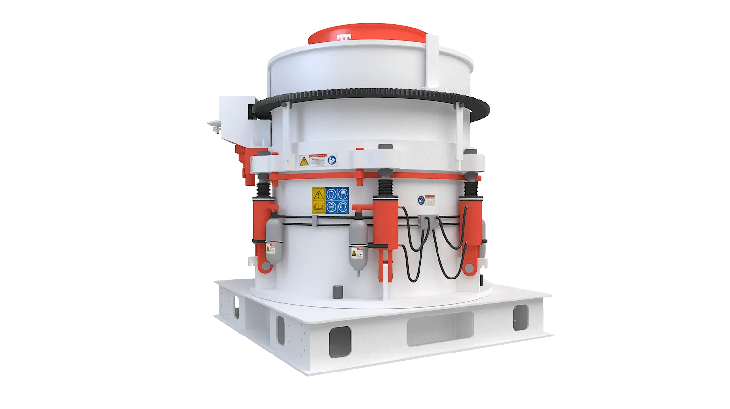 KHP系列多缸液压圆锥破碎机360度旋转图