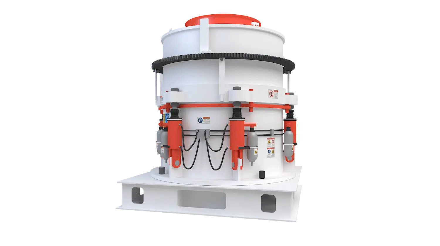 KHP系列多缸液压圆锥破碎机360度旋转图