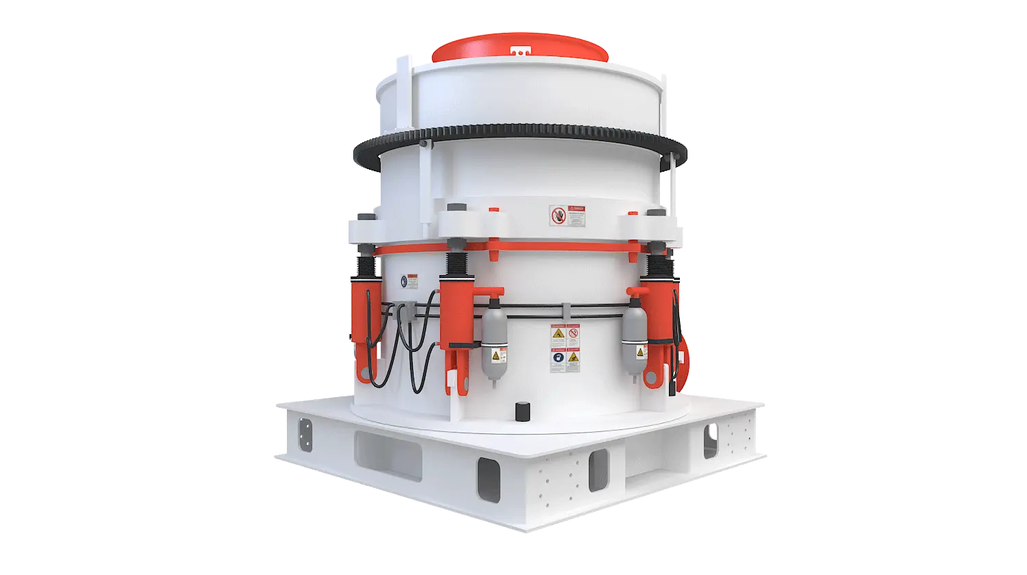 KHP系列多缸液压圆锥破碎机360度旋转图