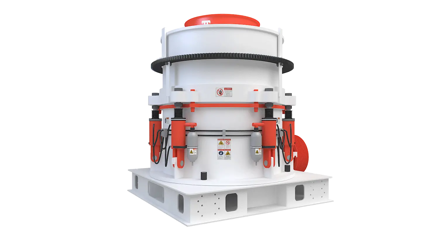 KHP系列多缸液压圆锥破碎机360度旋转图