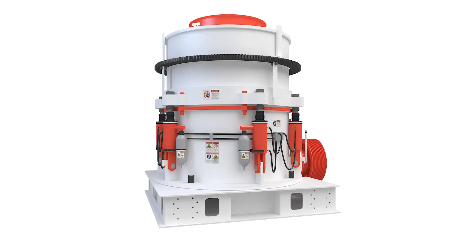 KHP系列多缸液压圆锥破碎机360度旋转图