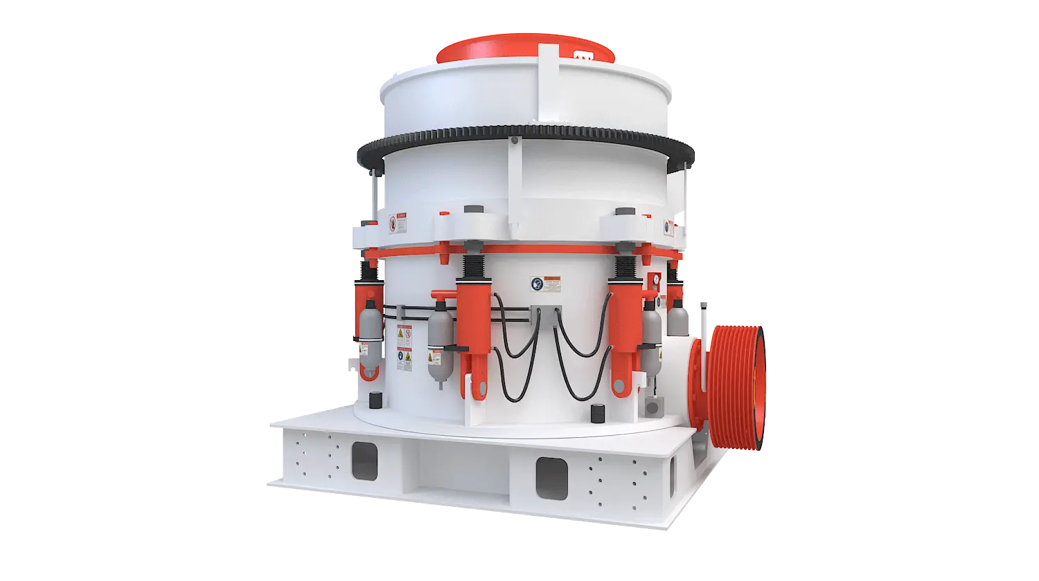 KHP系列多缸液压圆锥破碎机360度旋转图