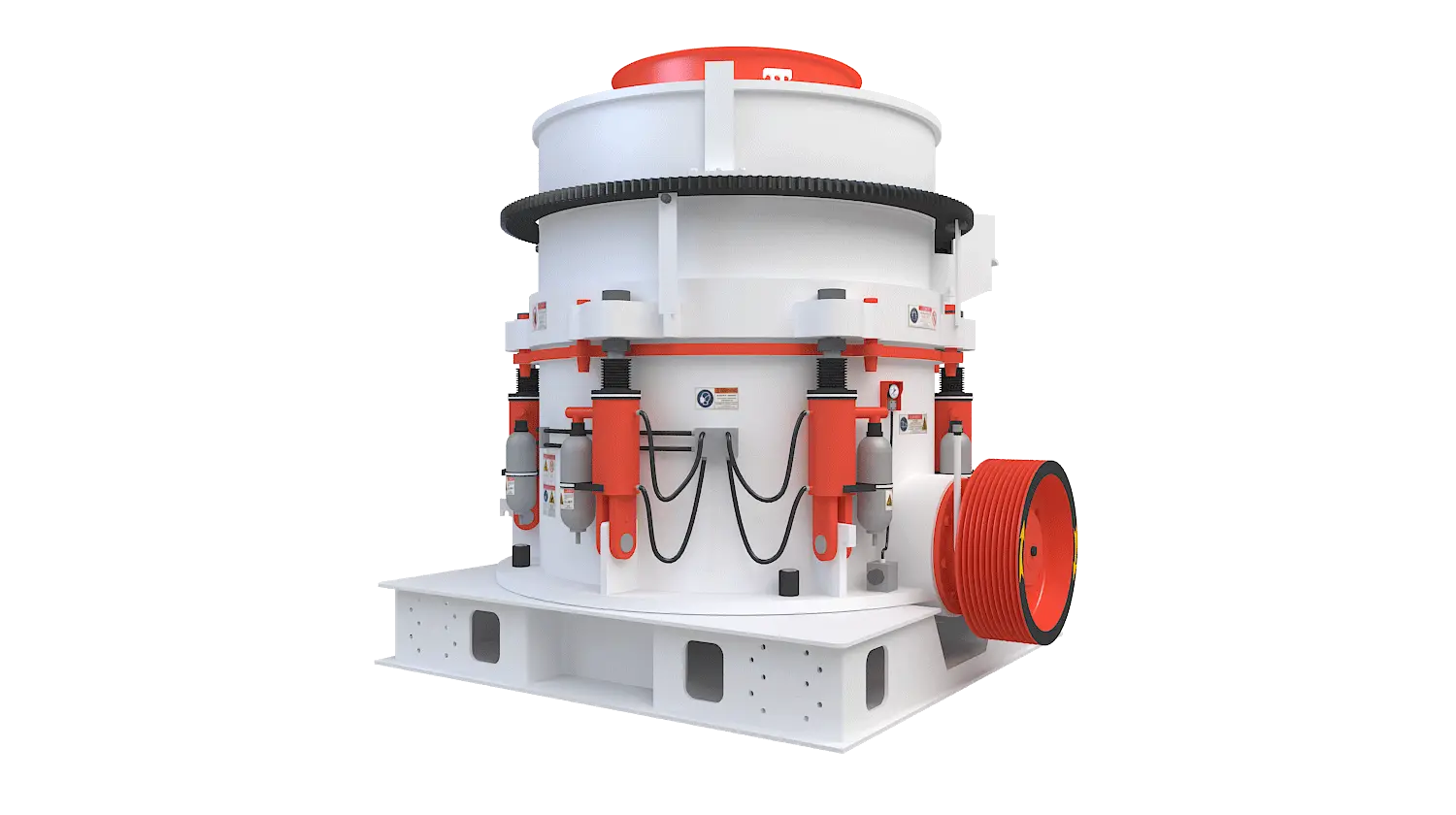KHP系列多缸液压圆锥破碎机360度旋转图