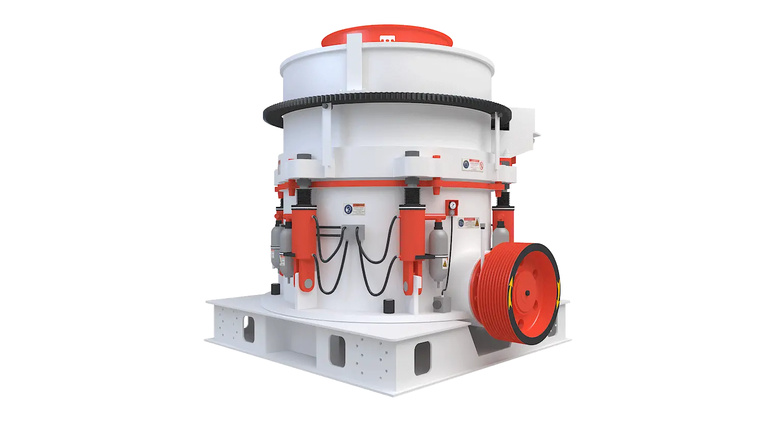 KHP系列多缸液压圆锥破碎机360度旋转图