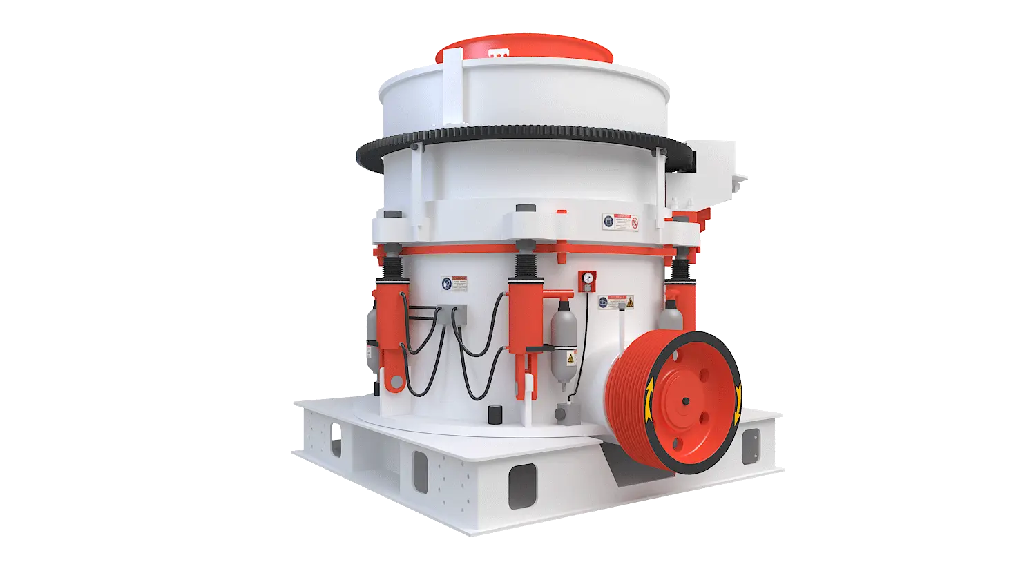 KHP系列多缸液压圆锥破碎机360度旋转图