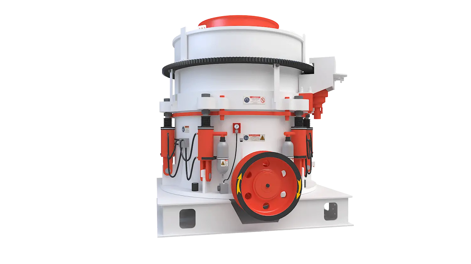 KHP系列多缸液压圆锥破碎机360度旋转图