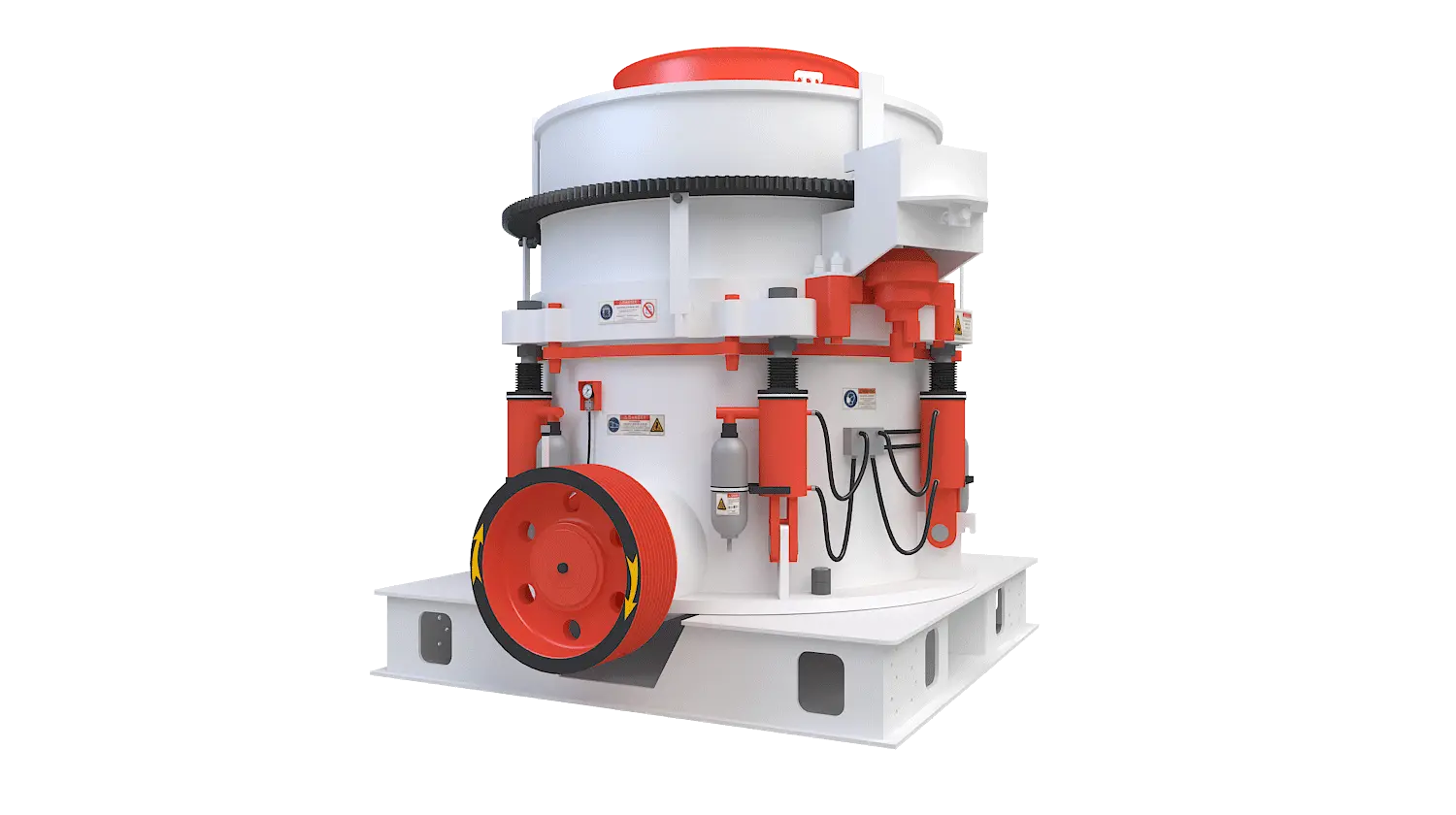 KHP系列多缸液压圆锥破碎机360度旋转图