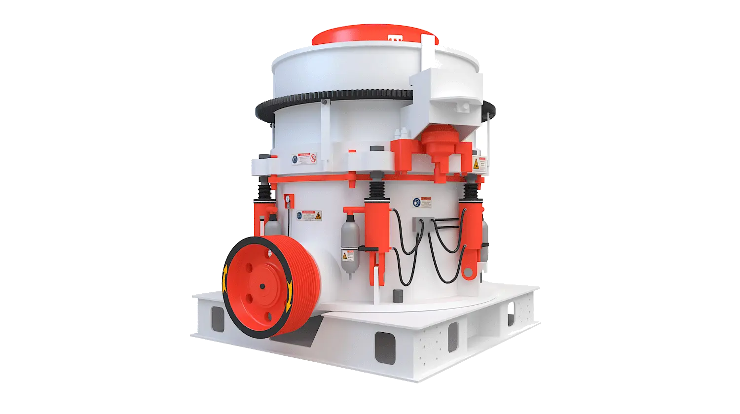 KHP系列多缸液压圆锥破碎机360度旋转图