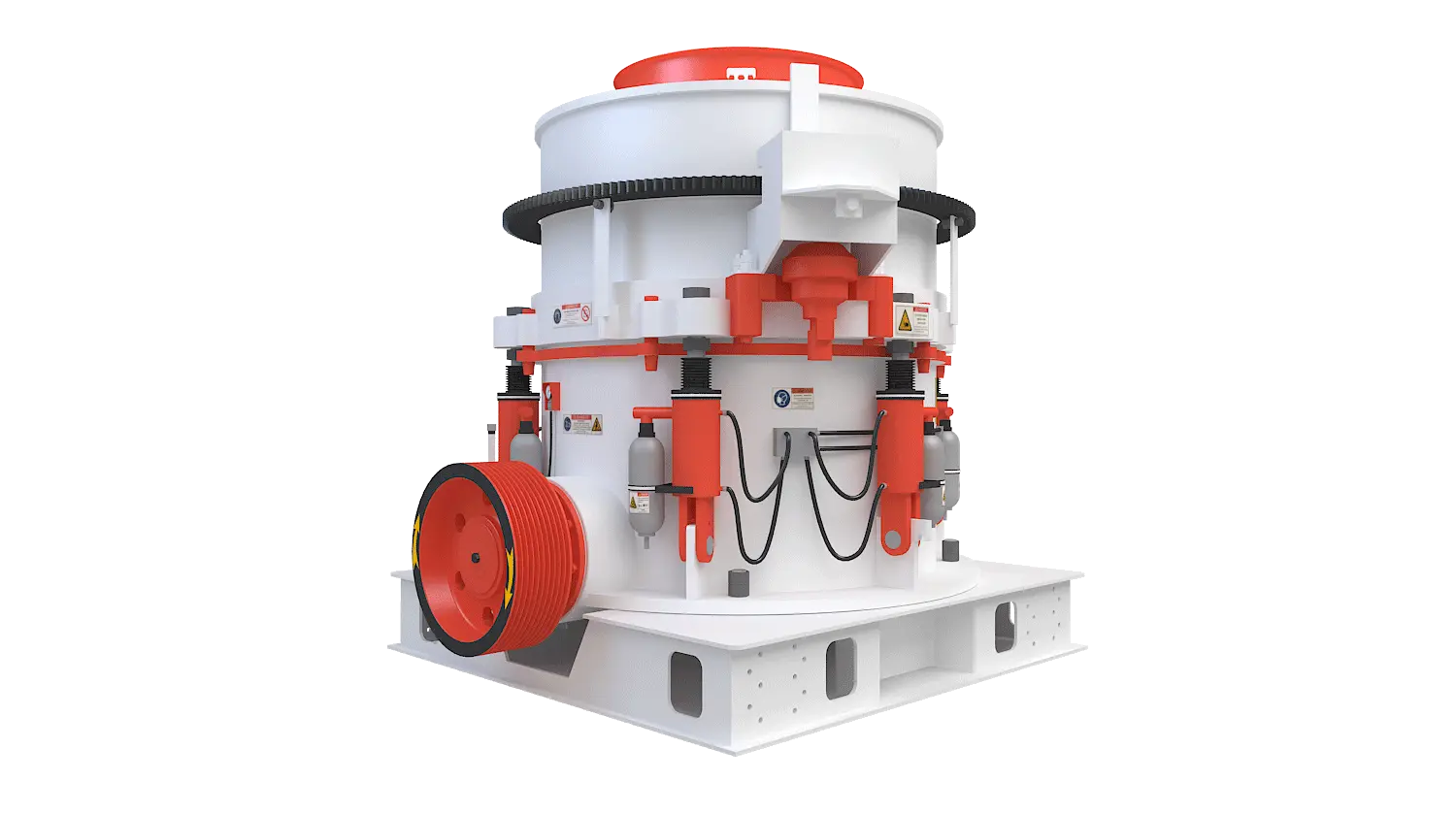 KHP系列多缸液压圆锥破碎机360度旋转图