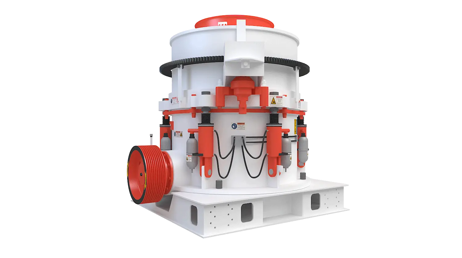 KHP系列多缸液压圆锥破碎机360度旋转图