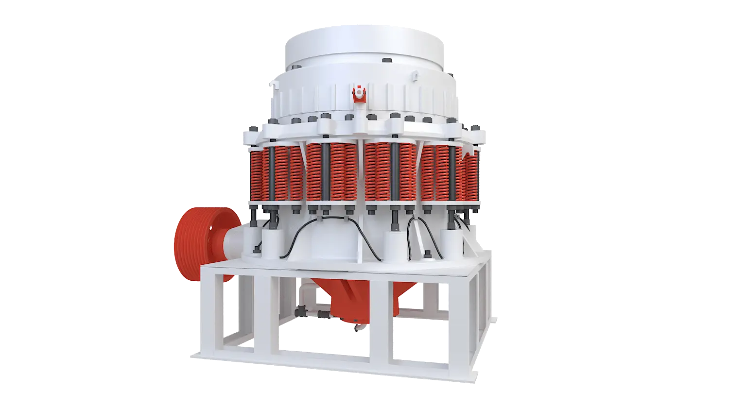 KFH系列复合圆锥破碎机360度旋转图