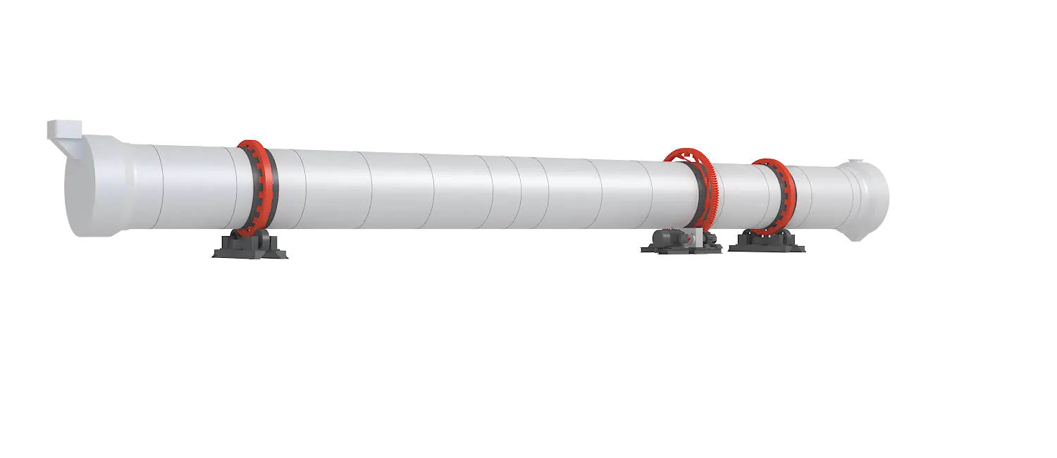 回转烘干机360度旋转图