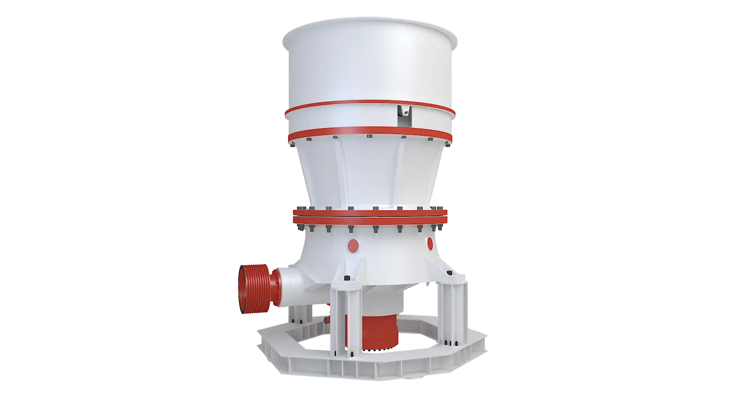 KCS系列单缸液压圆锥破碎机360度旋转图