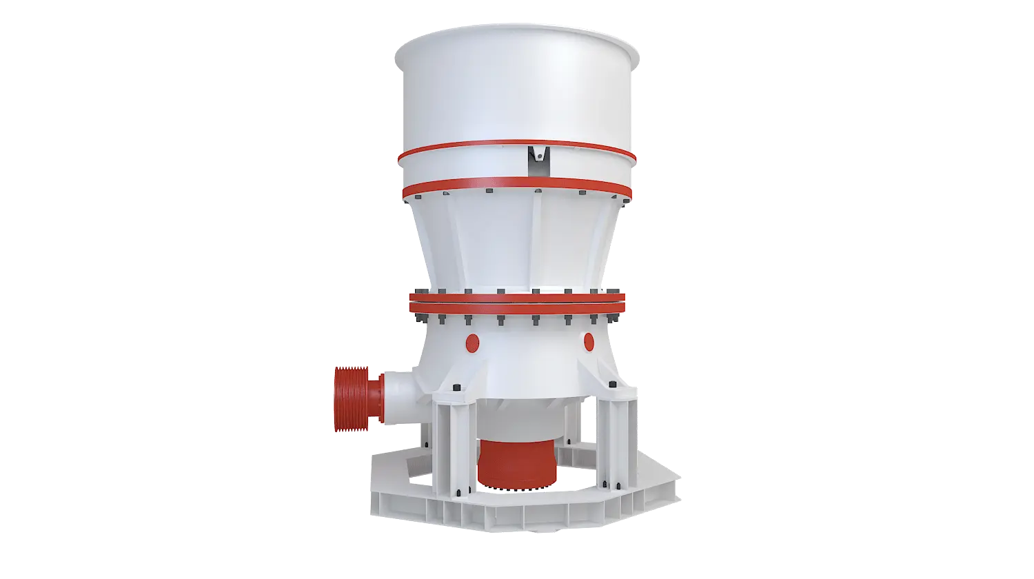 KCS系列单缸液压圆锥破碎机360度旋转图