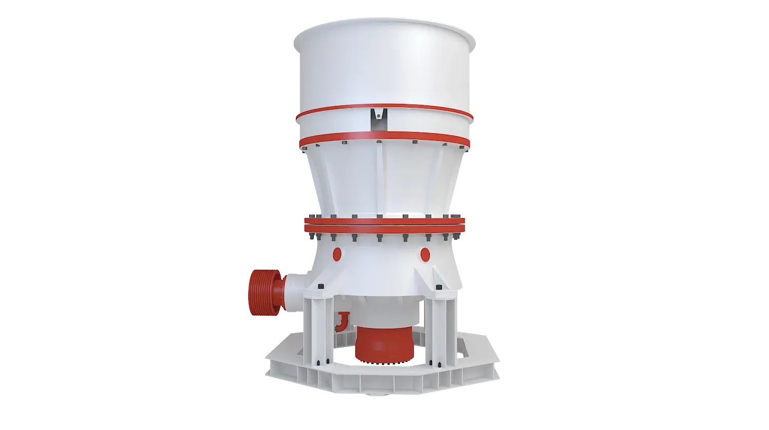 KCS系列单缸液压圆锥破碎机360度旋转图