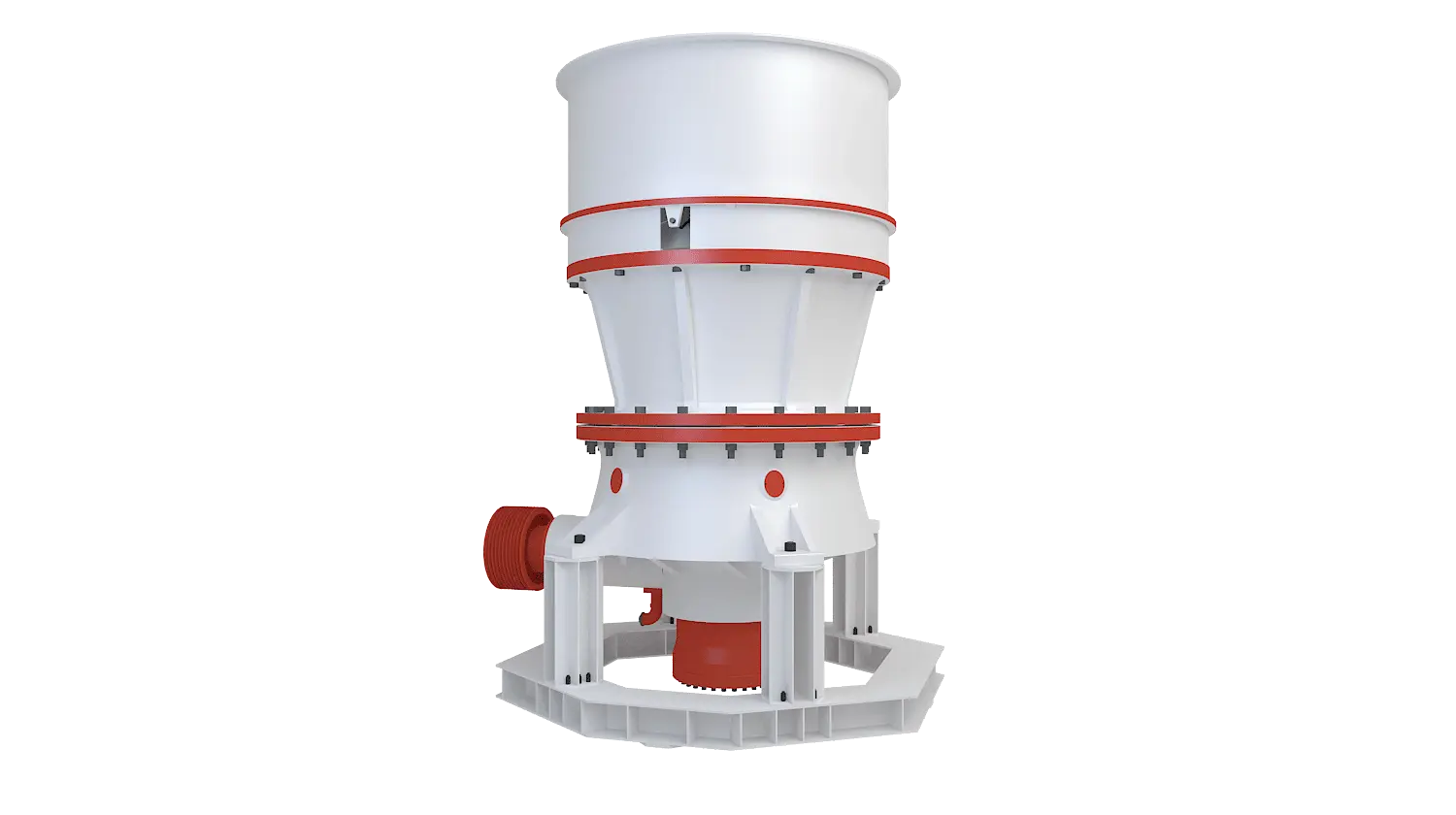 KCS系列单缸液压圆锥破碎机360度旋转图