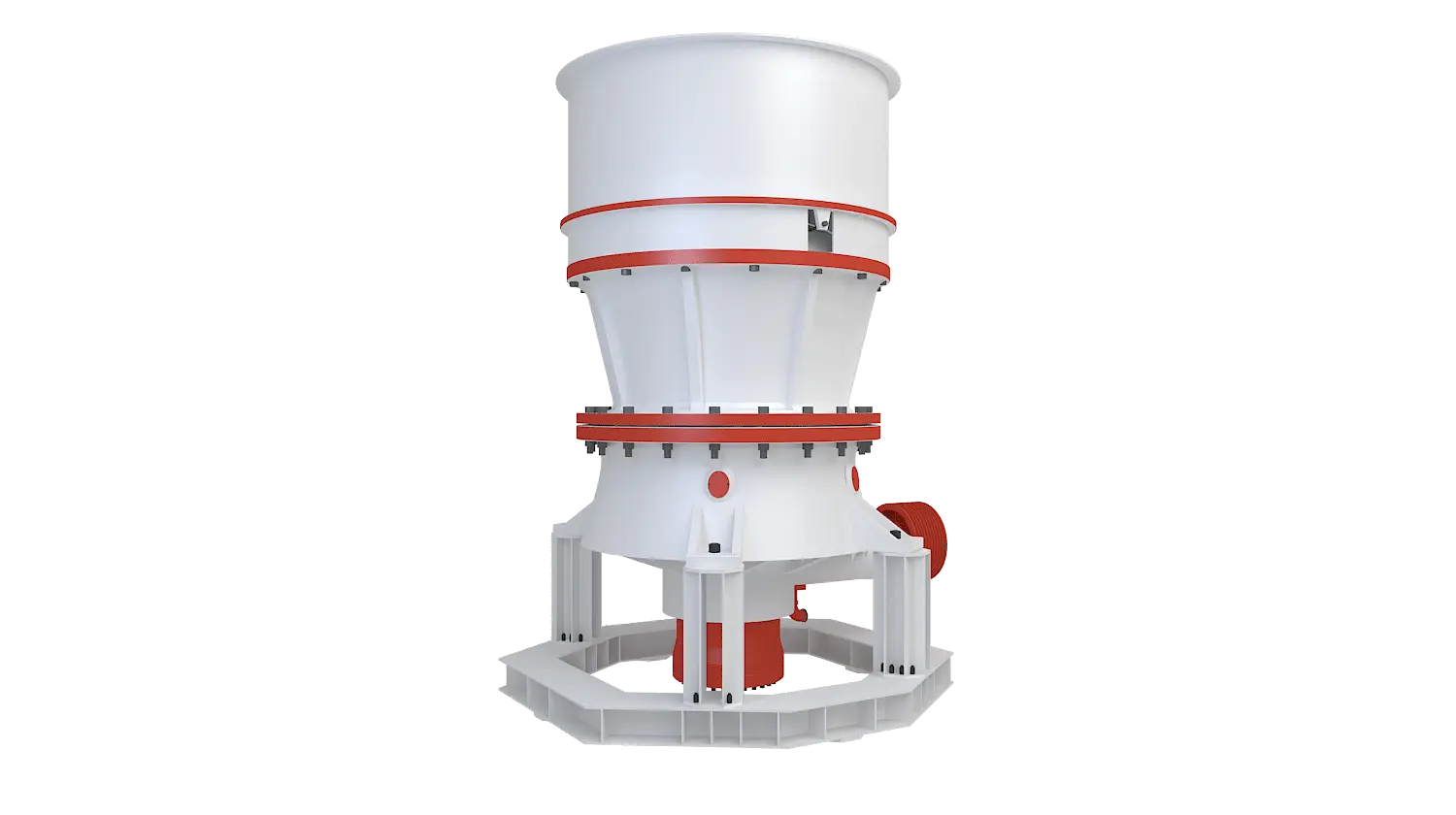 KCS系列单缸液压圆锥破碎机360度旋转图