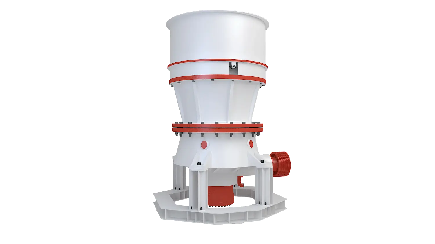 KCS系列单缸液压圆锥破碎机360度旋转图