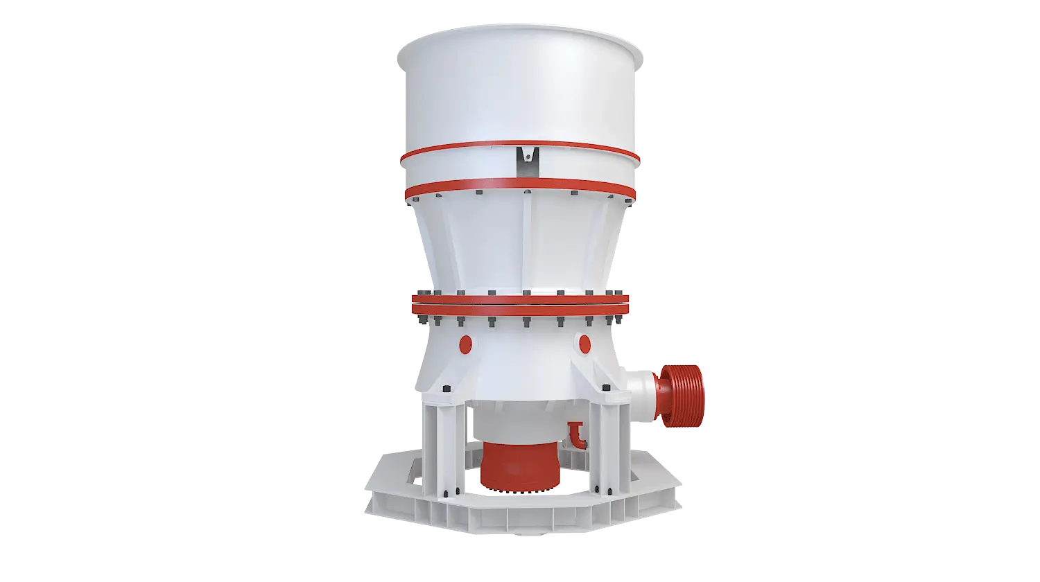KCS系列单缸液压圆锥破碎机360度旋转图