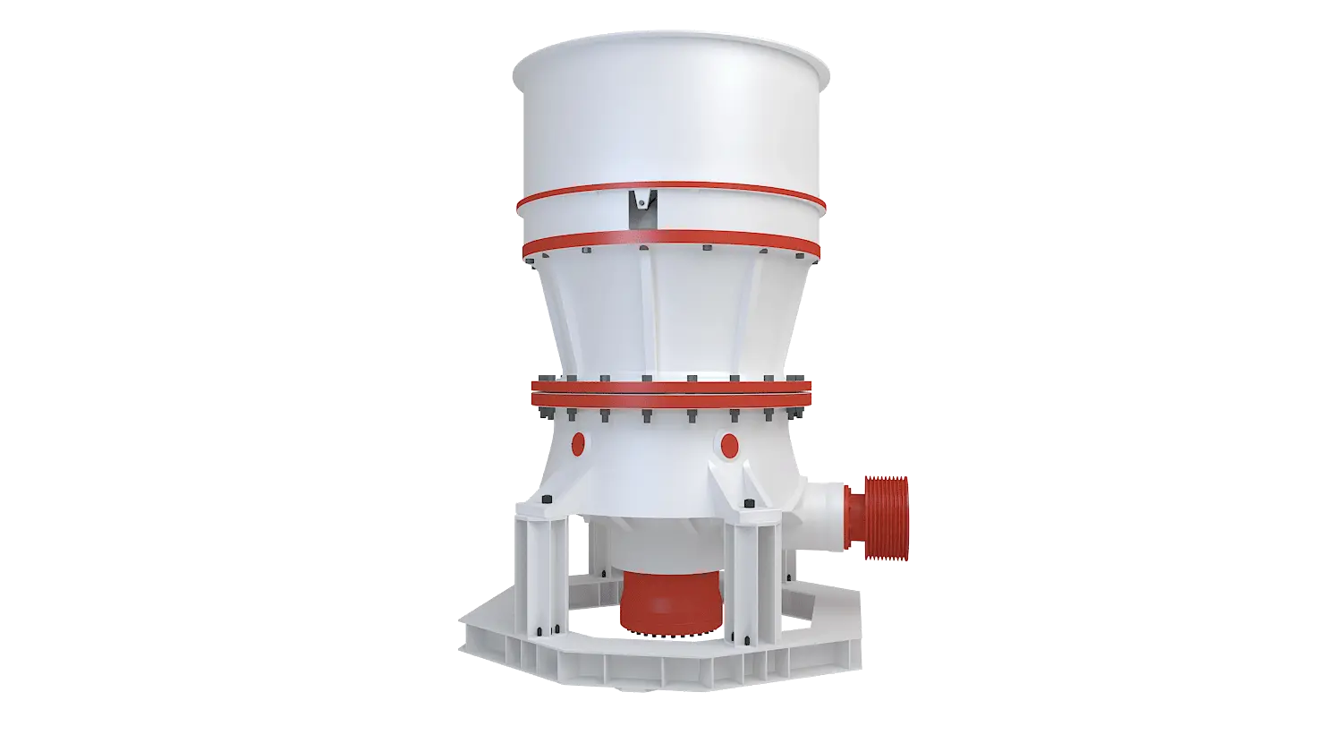KCS系列单缸液压圆锥破碎机360度旋转图