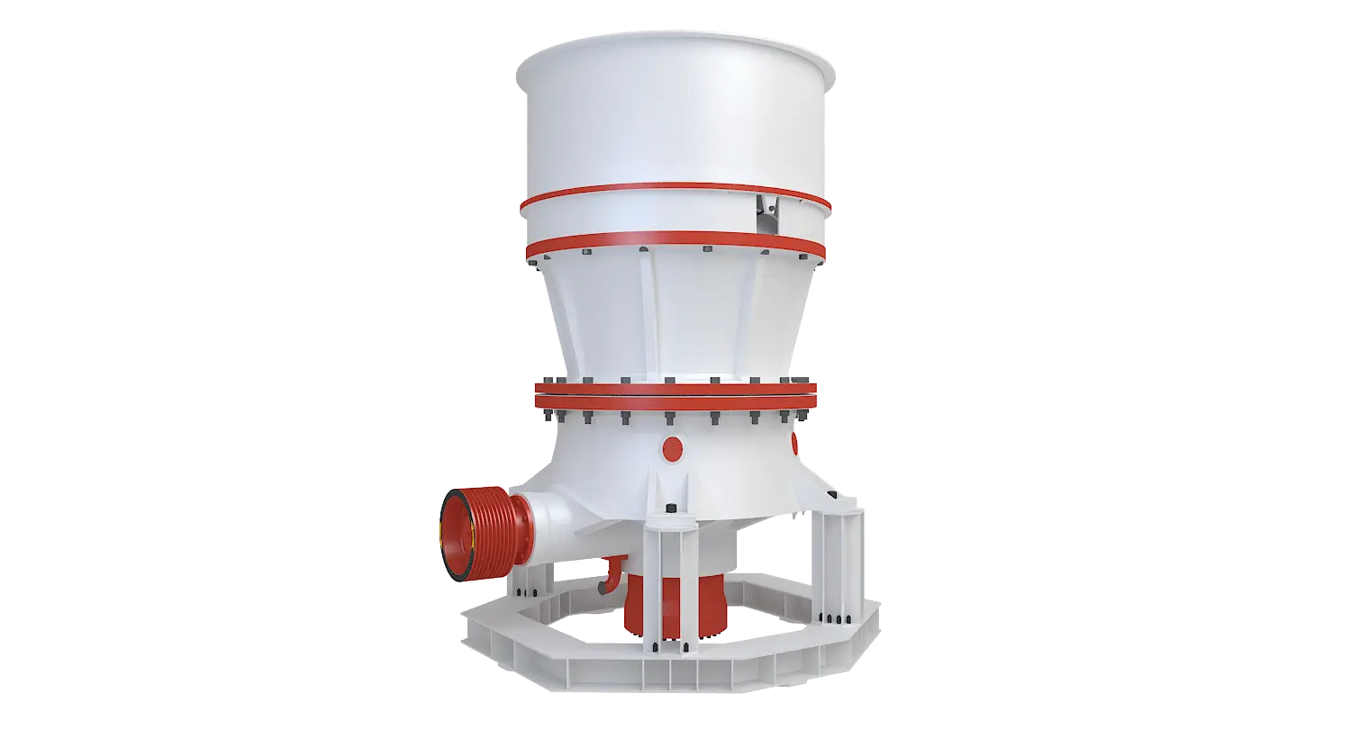 KCS系列单缸液压圆锥破碎机360度旋转图