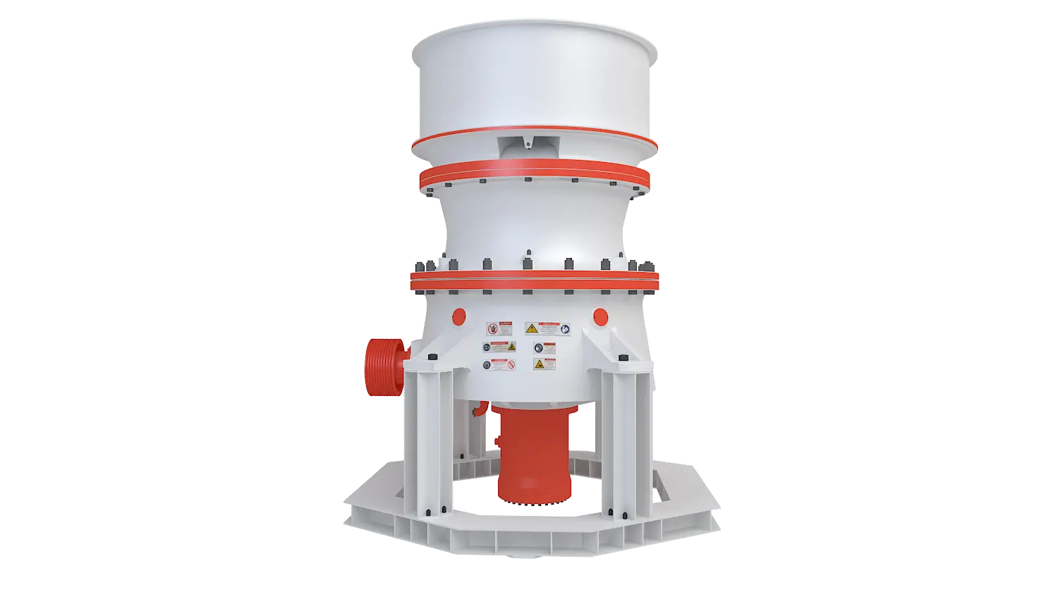 KGP系列单缸液压圆锥破碎机360度旋转图