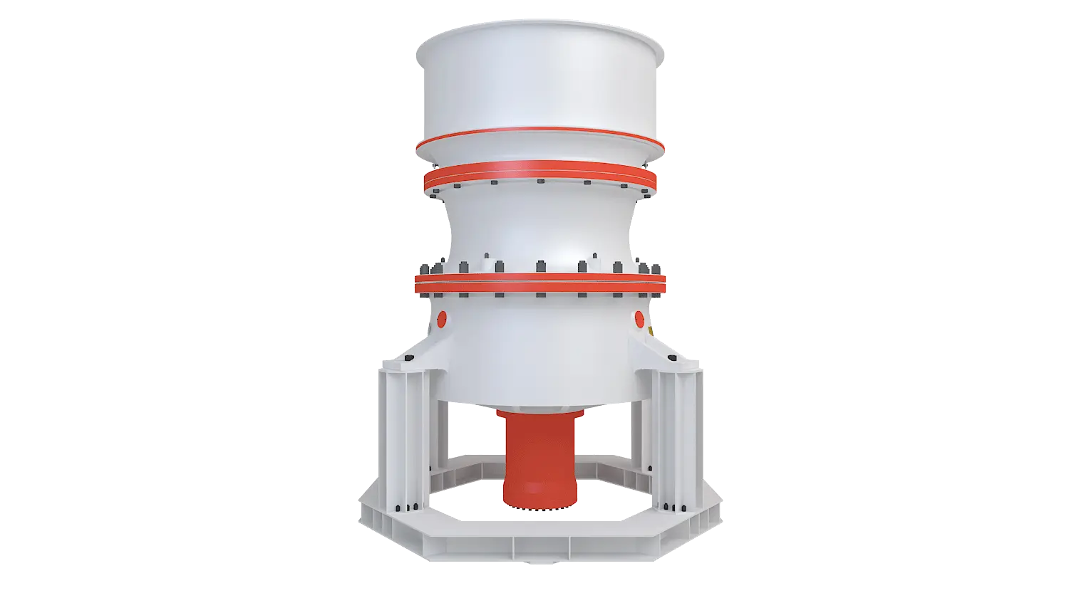 KGP系列单缸液压圆锥破碎机360度旋转图