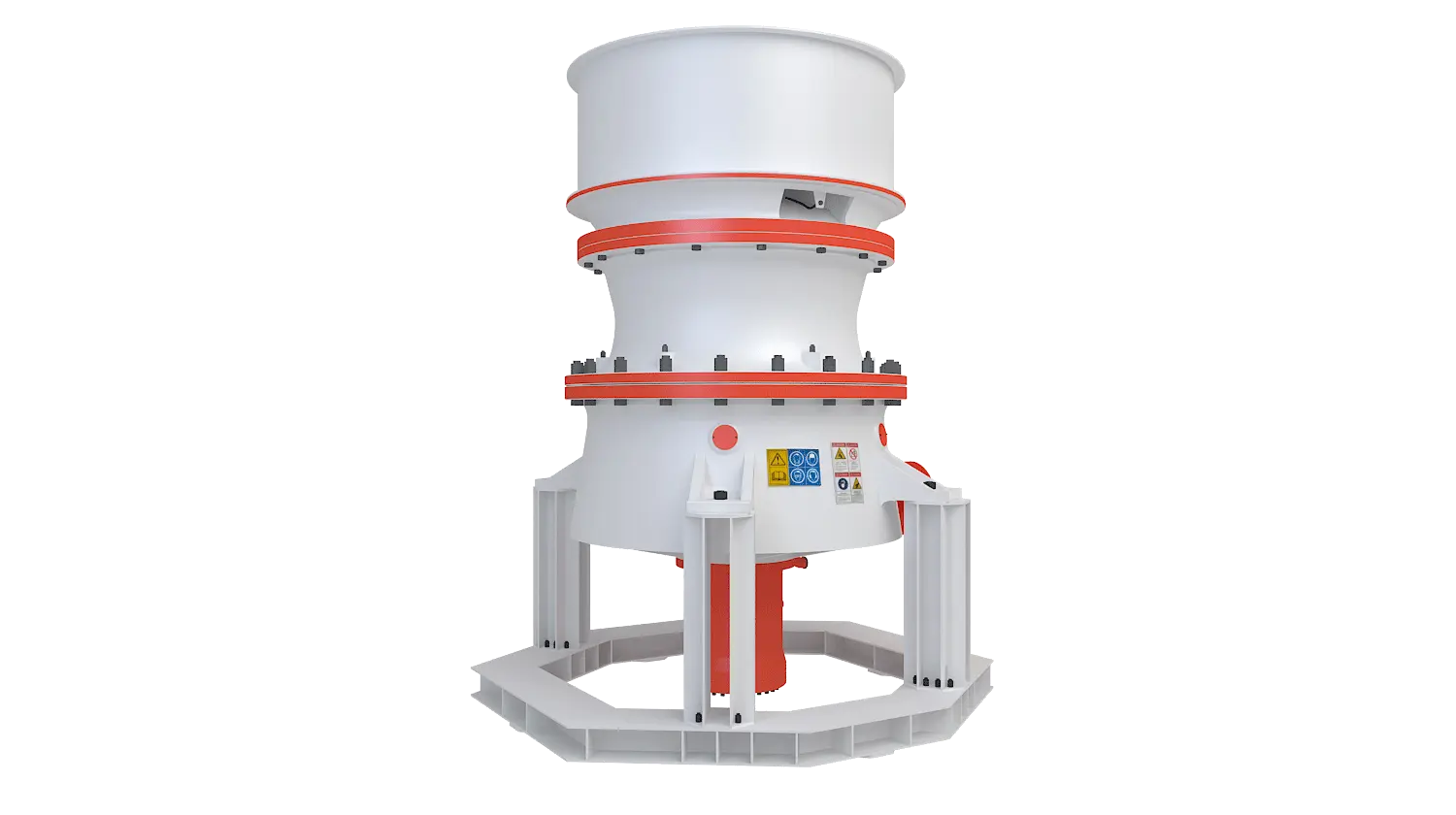 KGP系列单缸液压圆锥破碎机360度旋转图